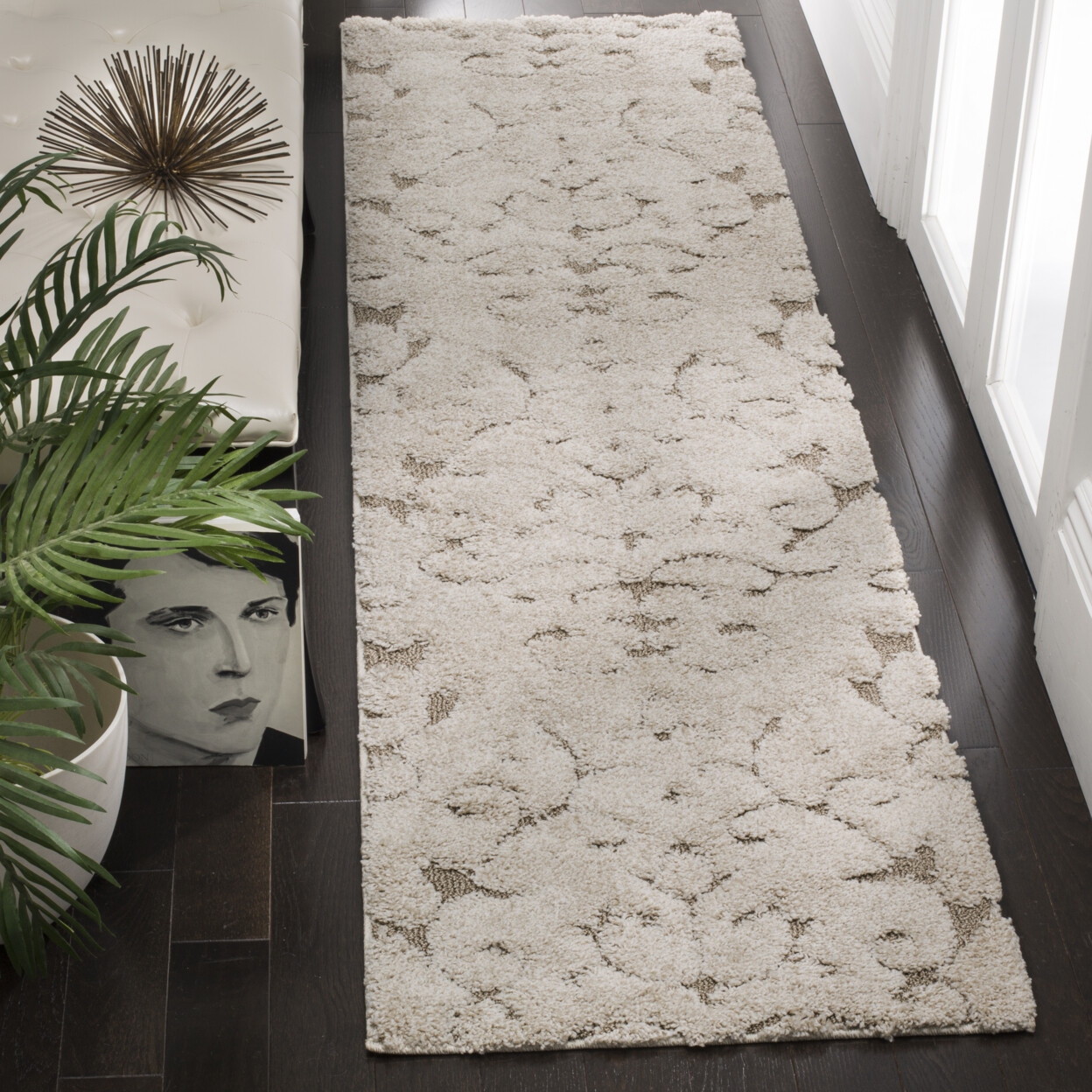 SAFAVIEH Florida Shag SG470-1113 Cream / Beige Rug