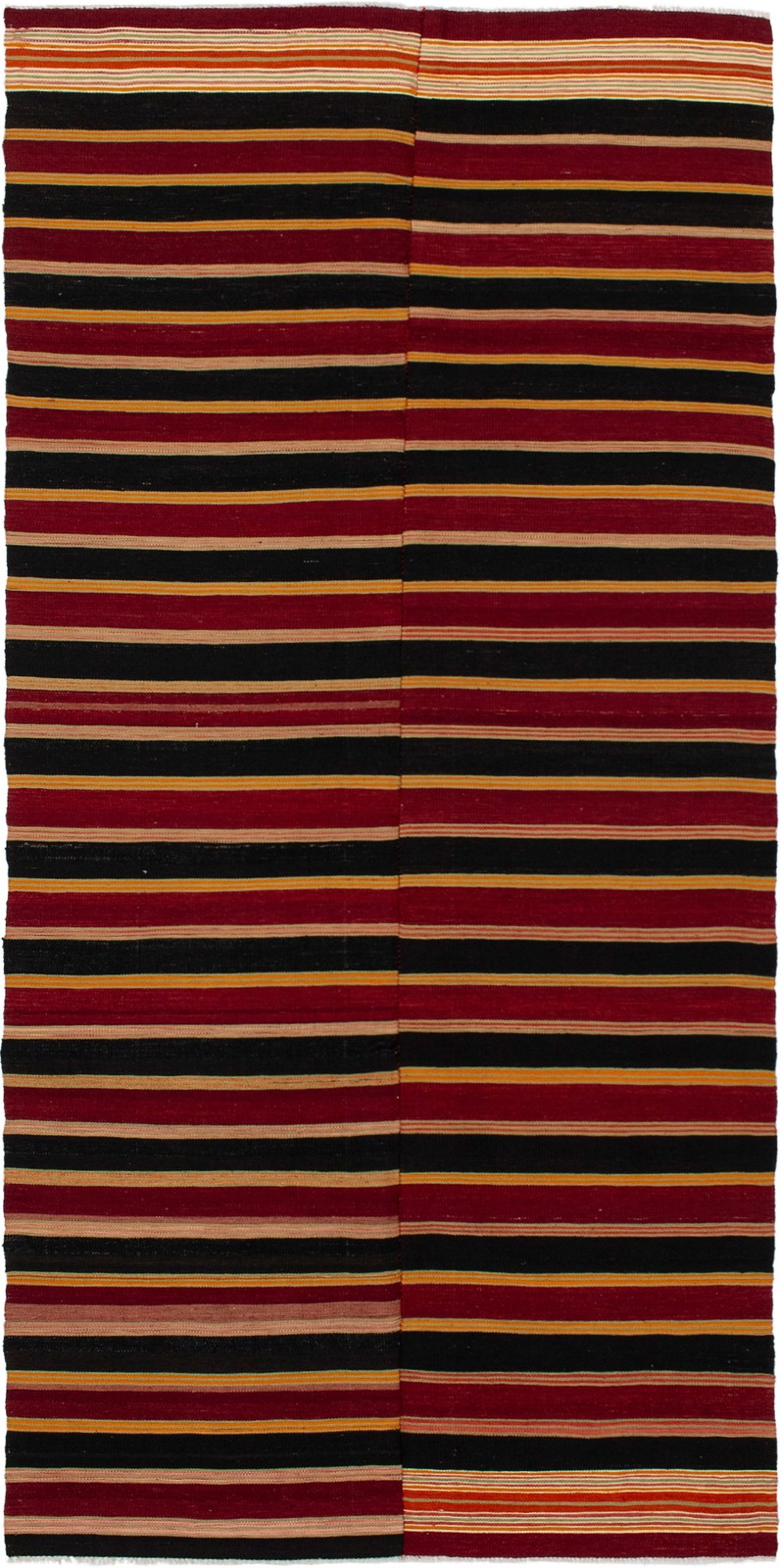Vintage Hand Woven Area Rug 4’7″ x 9’4″ Traditional Wool Oriental Carpet