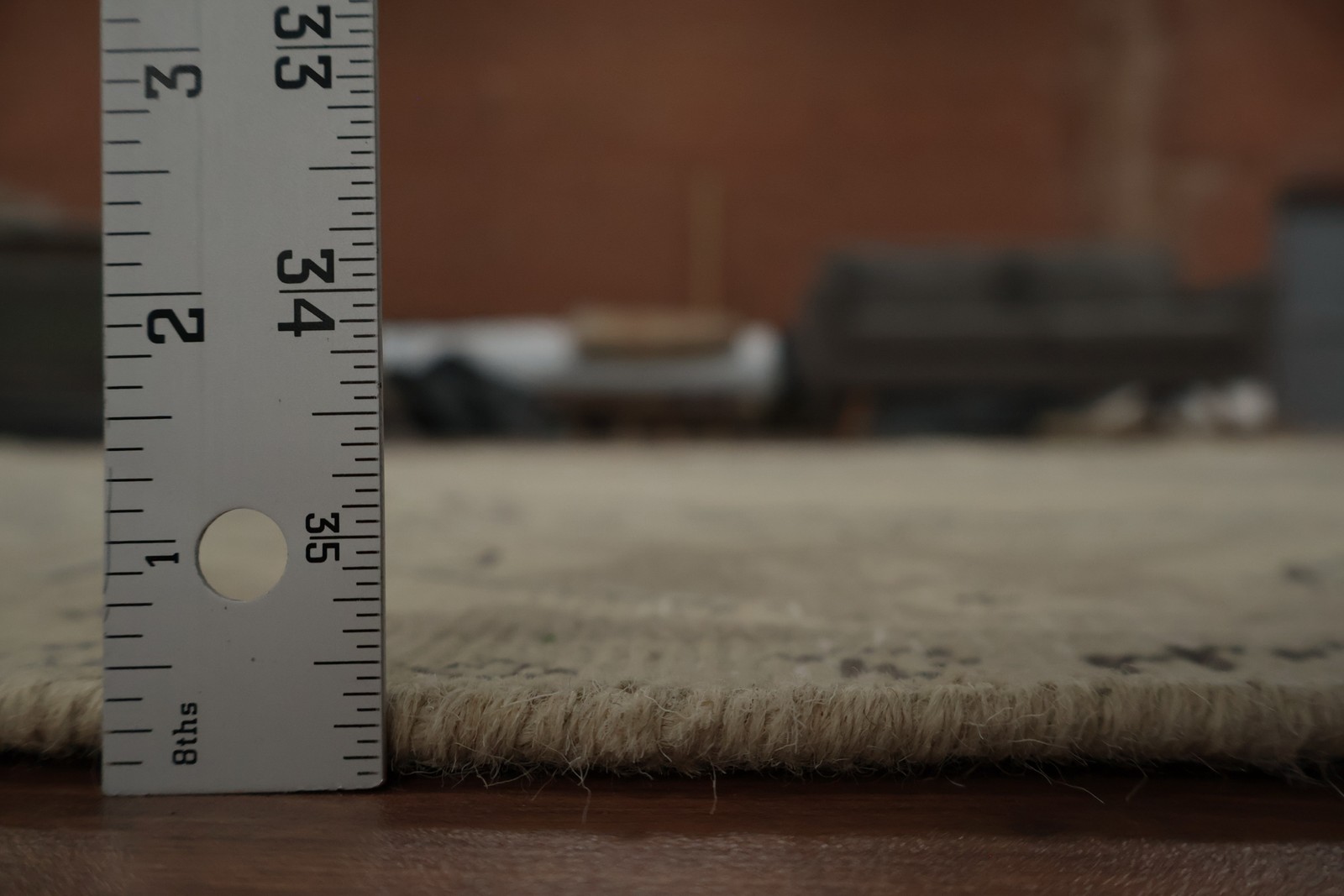 Rustic Muted with This Ornamental Beige and Blue Area Rug 6×10 Handmade Carpet
