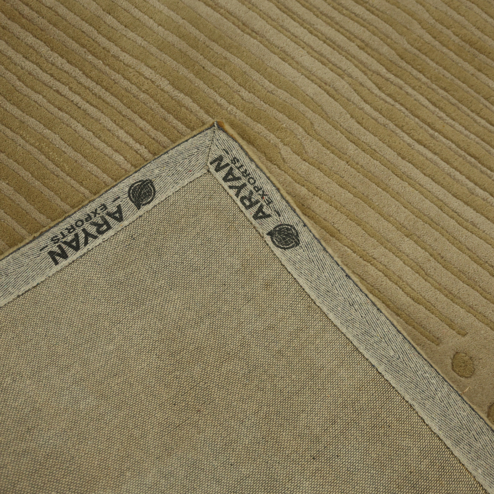 8×10 Hand Tufted Wool Area Rug Beige Geometric Design Carpet – Aryan Exports