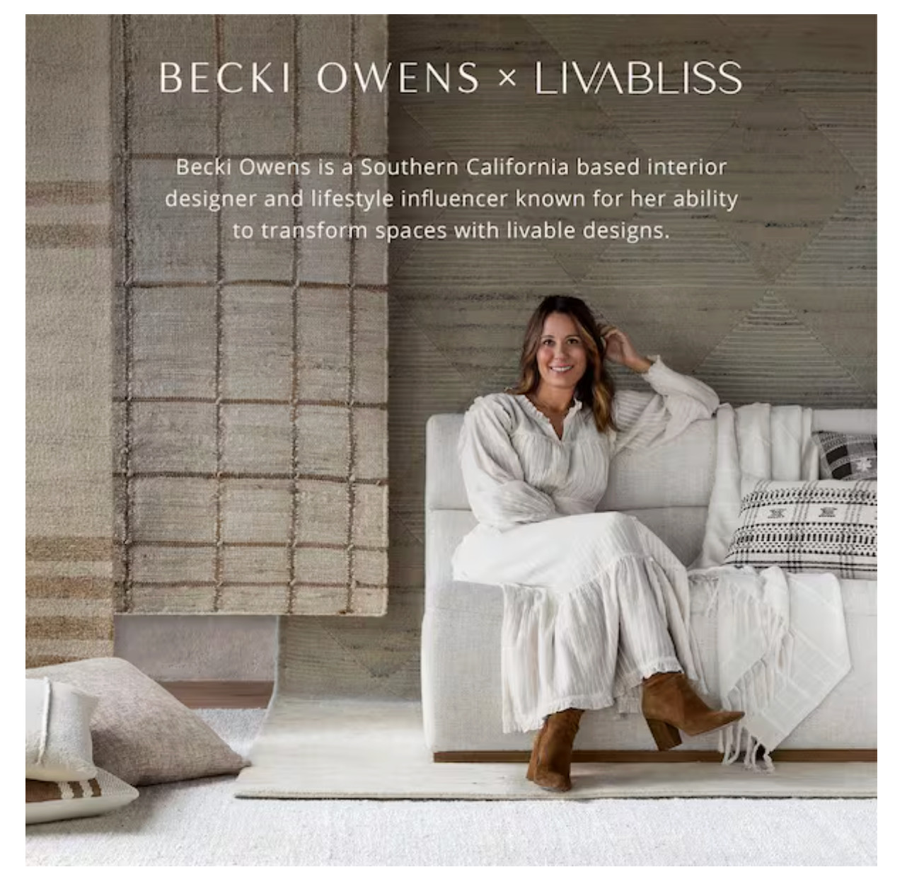 Becki Owens Marlene Cream 8 ft. x 10 ft. Medallion Indoor Area Rug