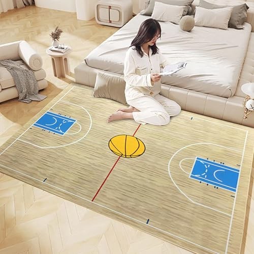 5×6 feet Basketball Carpet, Suitable for Living Room, Bedroom, Game Room and