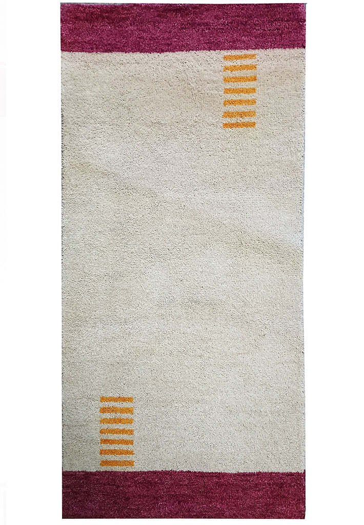 2×5′ Beige Burgundy Modern Simple Gabehh rug #B-74720