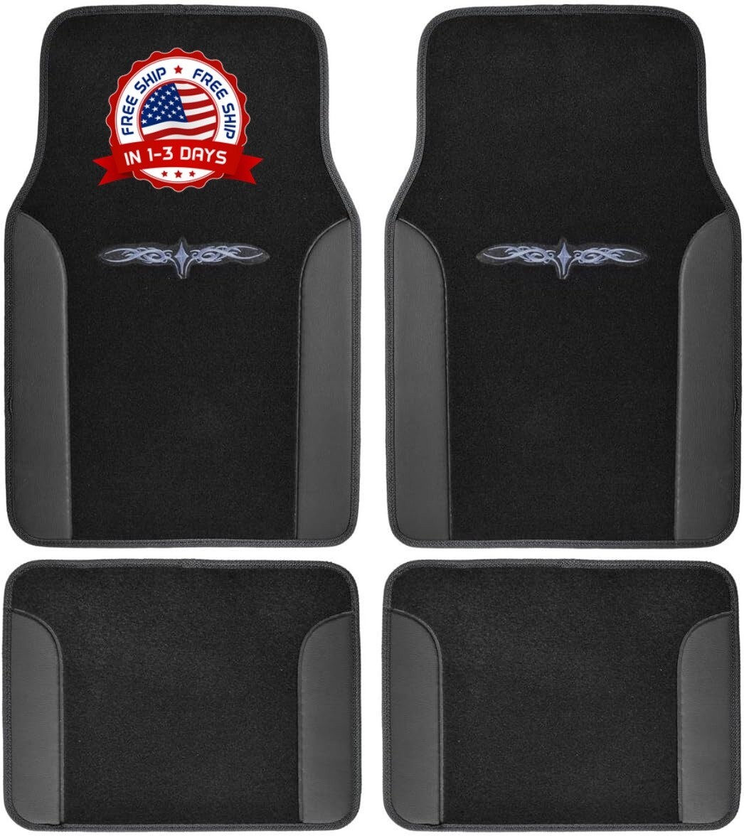Accesorios Para Carro Tapetes Alfombras Auto Cosas Moqueta Car SUV Floor Mat 4pc