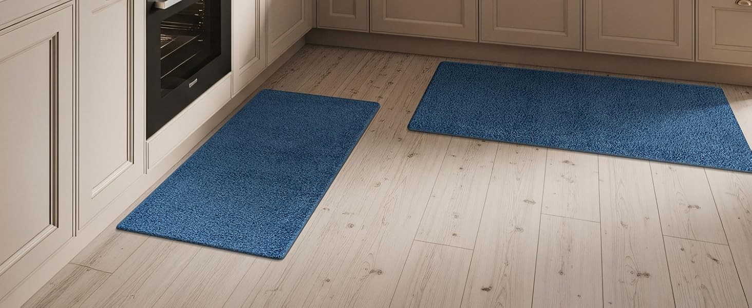 Area Rug 20 in x 30 in Door Mat, 20 in x 48 in Runner 2 Pieces Set Bone Washable