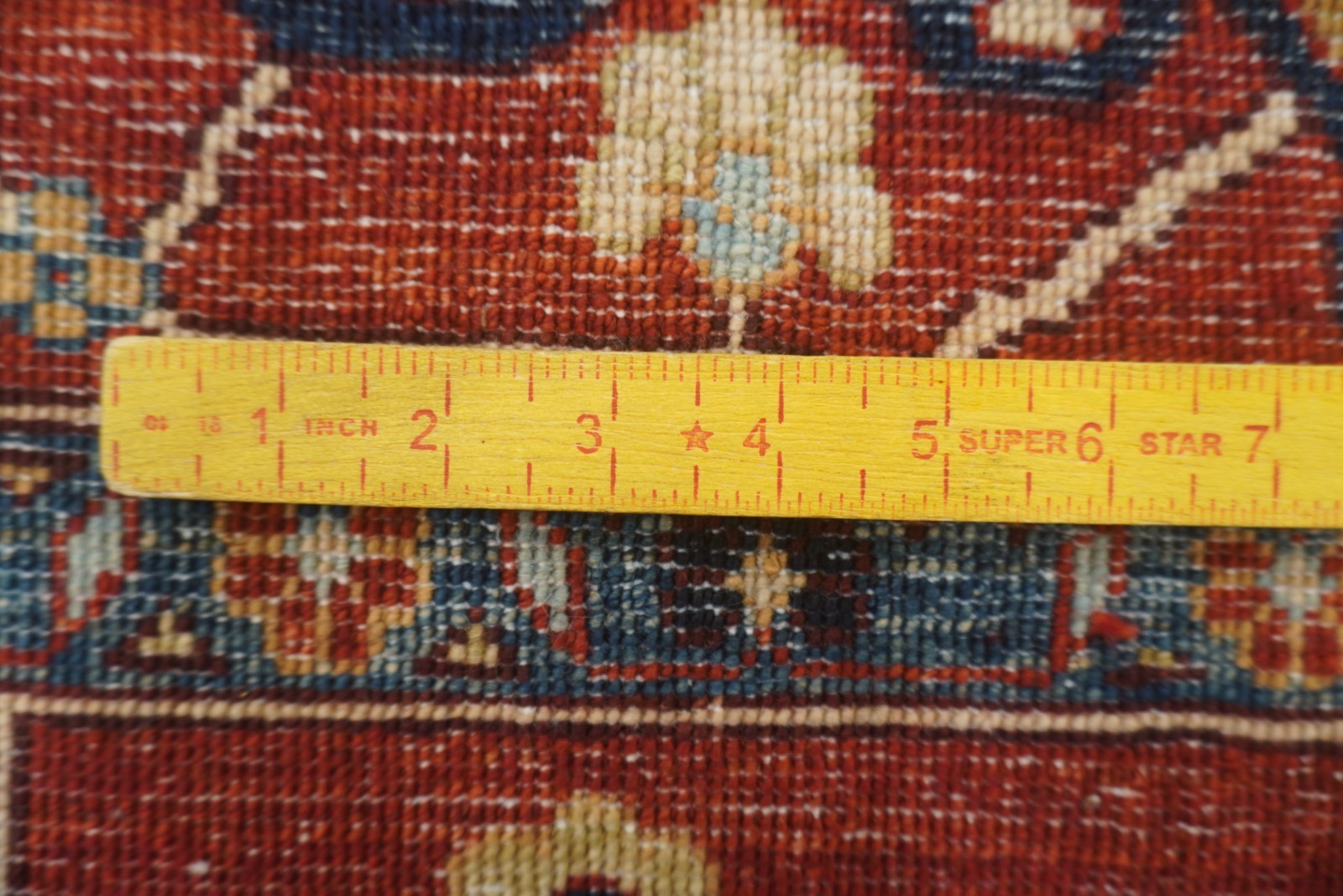 8 x 10 ft Red Karaja Afghan Hand Knotted Veg dyes Wool Traditional Rug