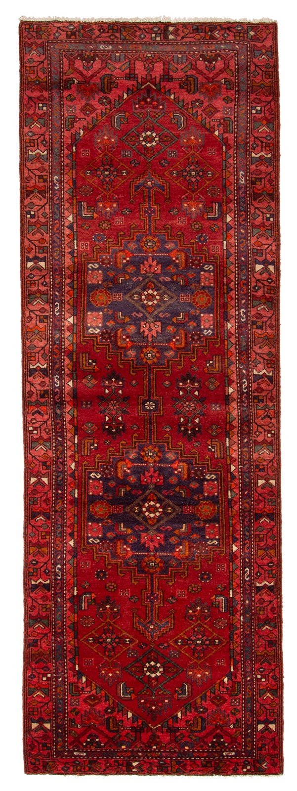 3’3″ x 9’5″ Vintage Hand-knotted Runner Rug Traditional Oriental Wool Carpet