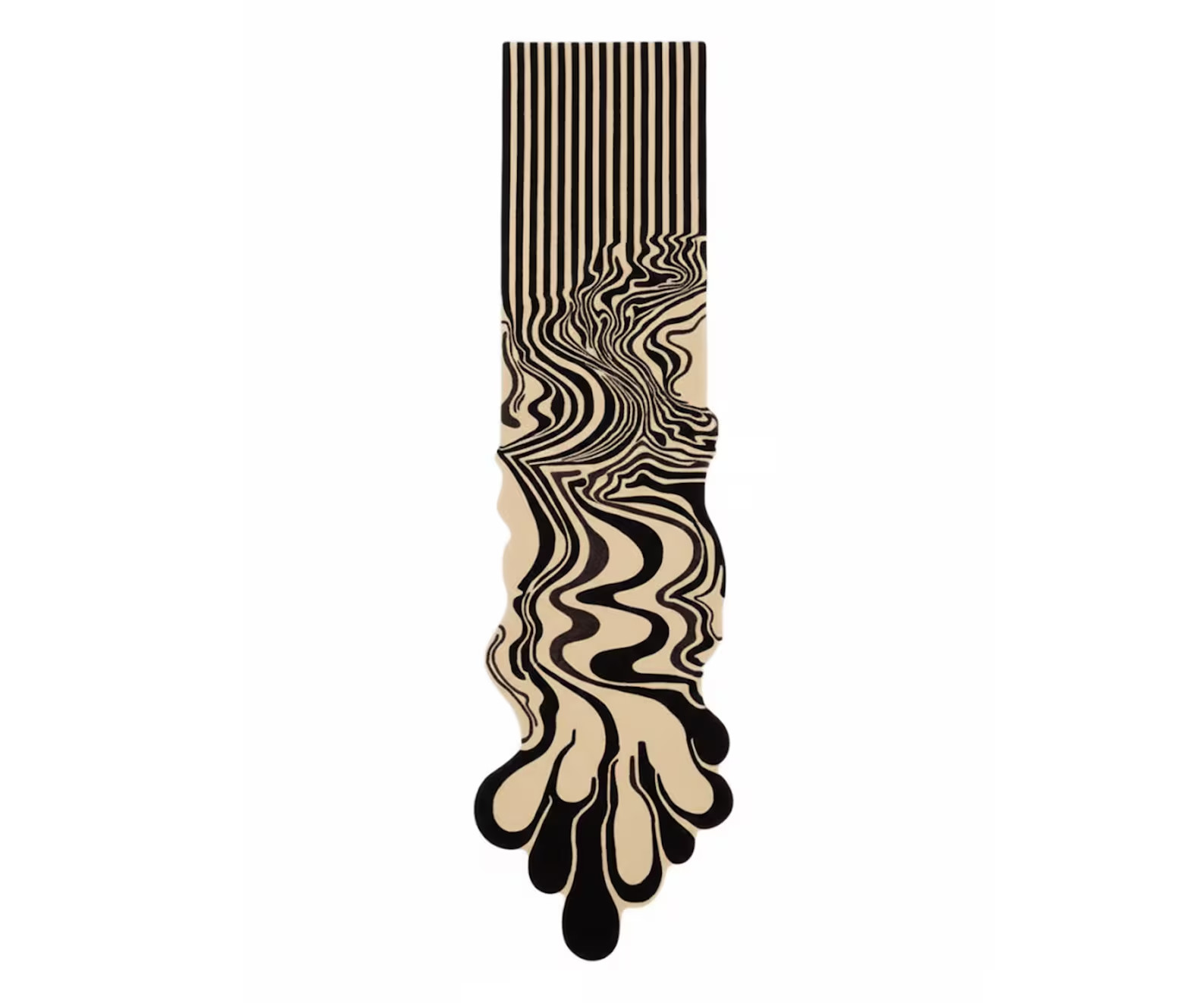 Wendy Morrison “Story” Melting Cream Runner – Luxury Abstract Hand-Tufted Wool