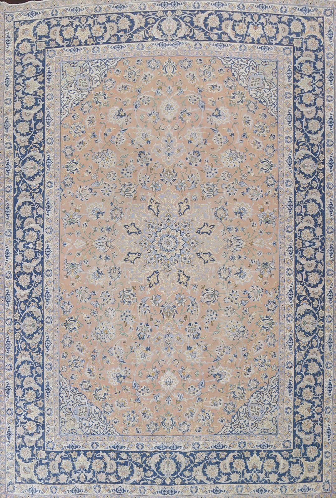 Muted Distressed Traditional Style Living Room Rug 10×13 ft Hand-knotted Wool