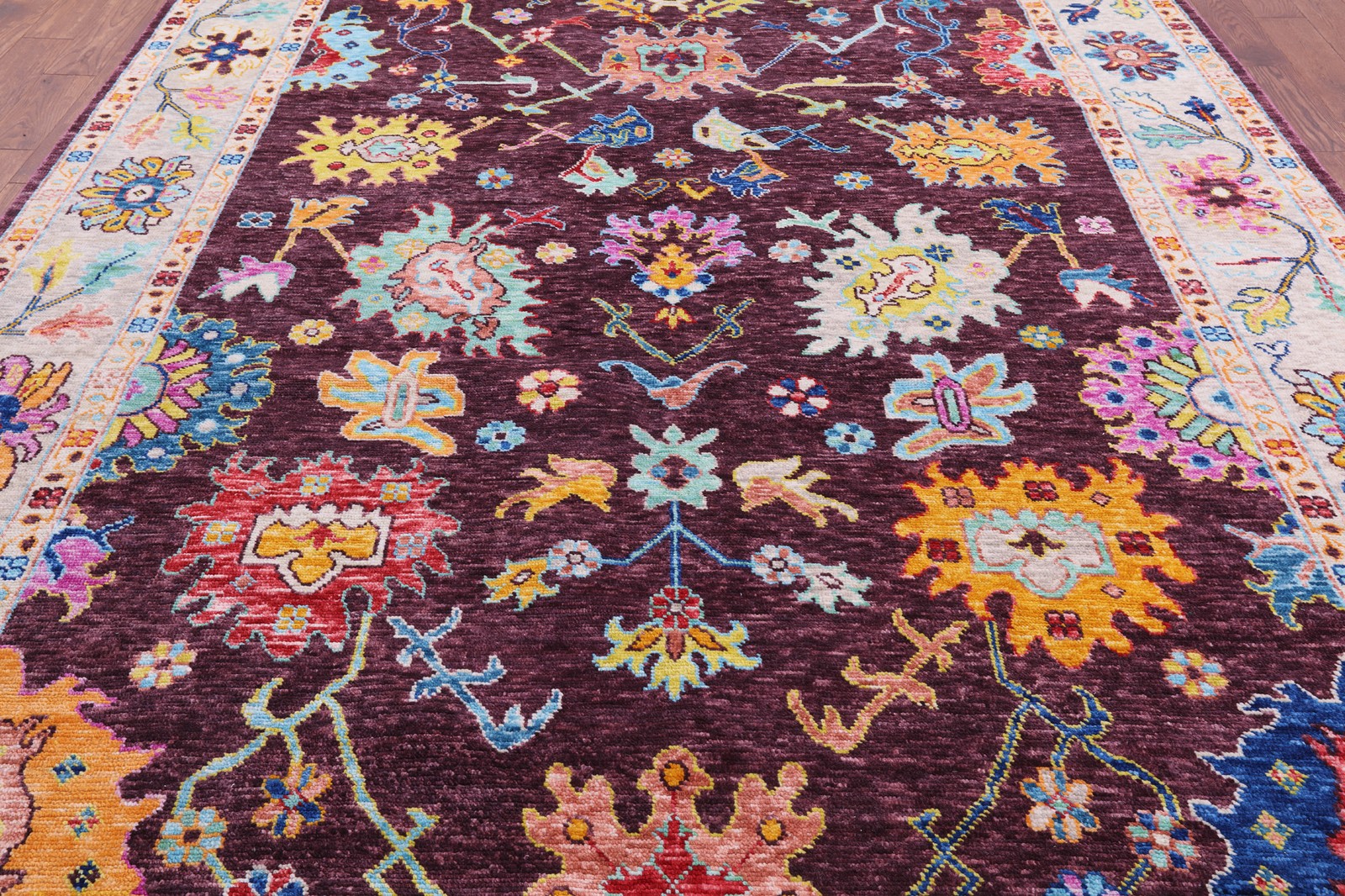 9′ 1″ X 11′ 11″ Turkish Oushak Handmade Rug – Q14852