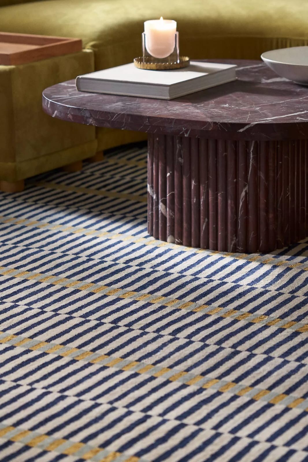 Hand Tufted Wool Geometric Striped Area Rug Anthropologie Rugs For Bedroom Kids