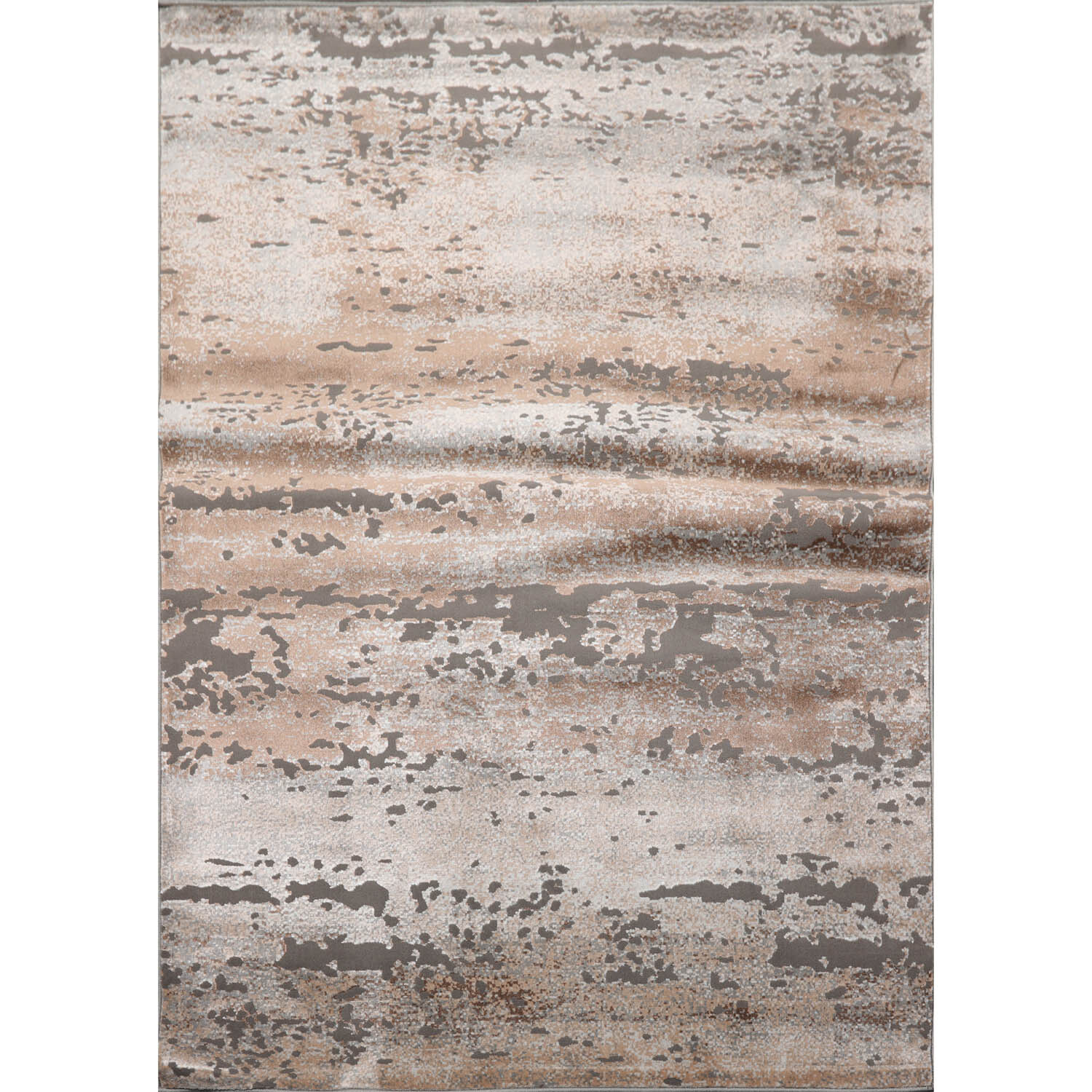 5′ x 7′ Abstract Modern 100% Polypropylene Oriental Area Rug 5×7 Beige, Tan