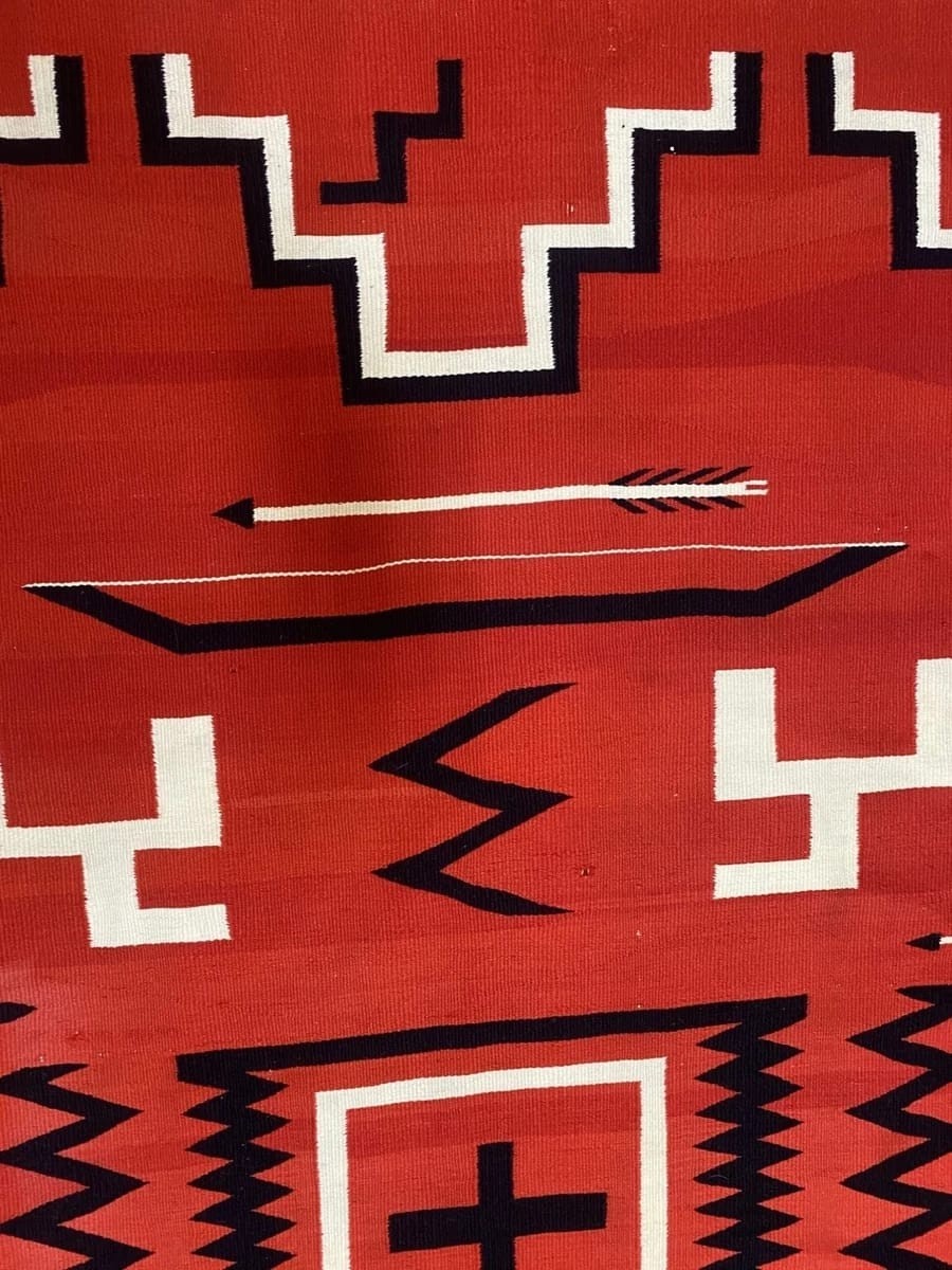 Hand Woven Navajo Wool Rug Turkish Kilim Dhurrie Afghan Southwest Large Area Rug
