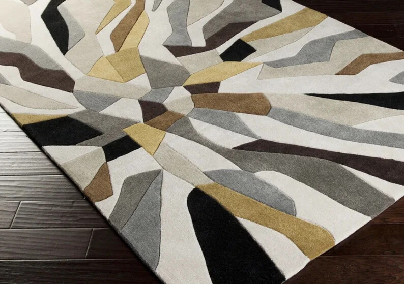 Handmadehand tufted Rug 100% Woolen multicolor rug 2×3 3×5 4×6 5×8 6×9 7×10 8×10