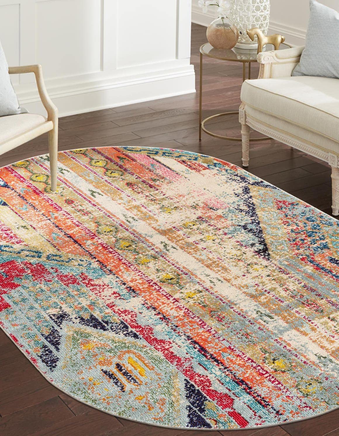 Unique Loom Sedona Collection Area Rug – 7 11 X 10 0 Multi/Blue