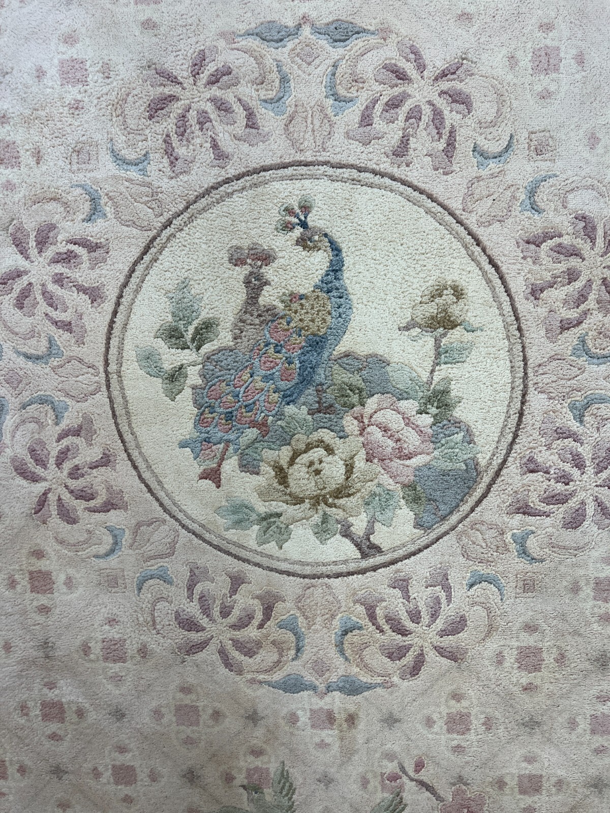 8′ x 10′ Chinese Art Deco Oriental Rug – Full Pile – 100% Silk – Hand Made