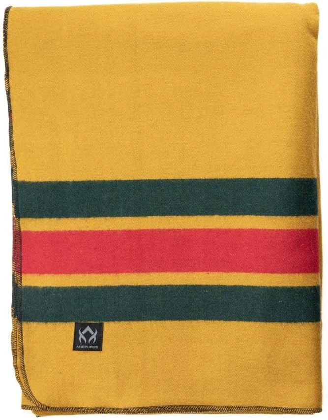 Arcturus Rainier Wool Blanket – 4.5lbs Warm, Heavy, Twin, North Cascades