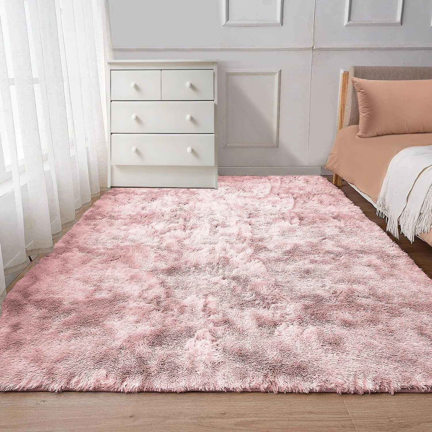 Shaggy Fluffy Area Rug Anti Skid Living Room Bedroom Carpet Ultra Soft Floor Mat