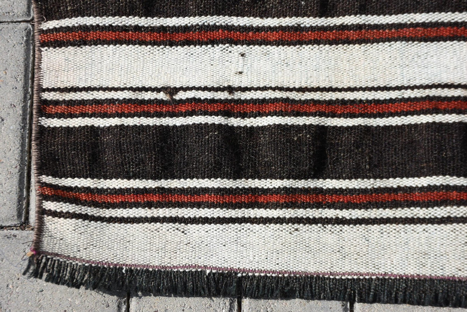 9,1×4,6 ft Vintage Rug, Turkish Large Rug, Black White Animal Print Rug