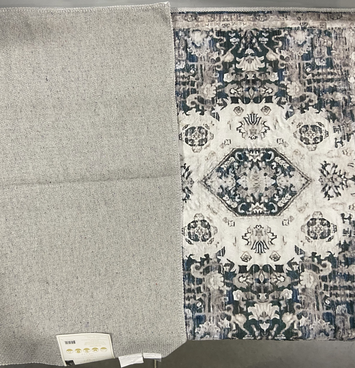KATHY IRELAND HOME IRELAND HOME FLANNEL PLUSH AREA RUG 30X72 – DARK GREEN