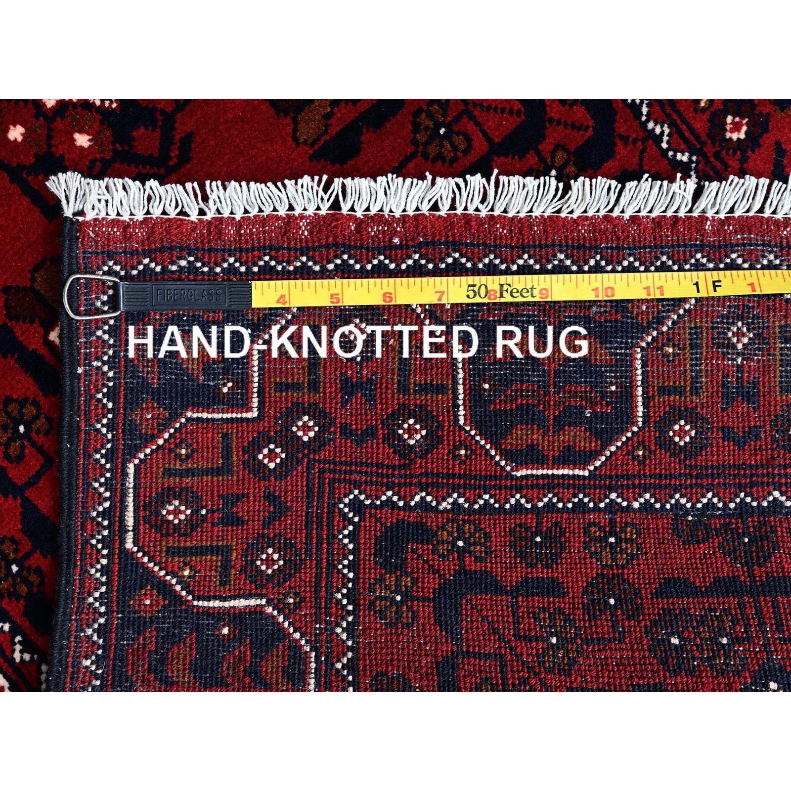 2’2″x5’4″ Red Afghan Khamyab Tribal Design All Wool Hand Knotted Runner Rug R677