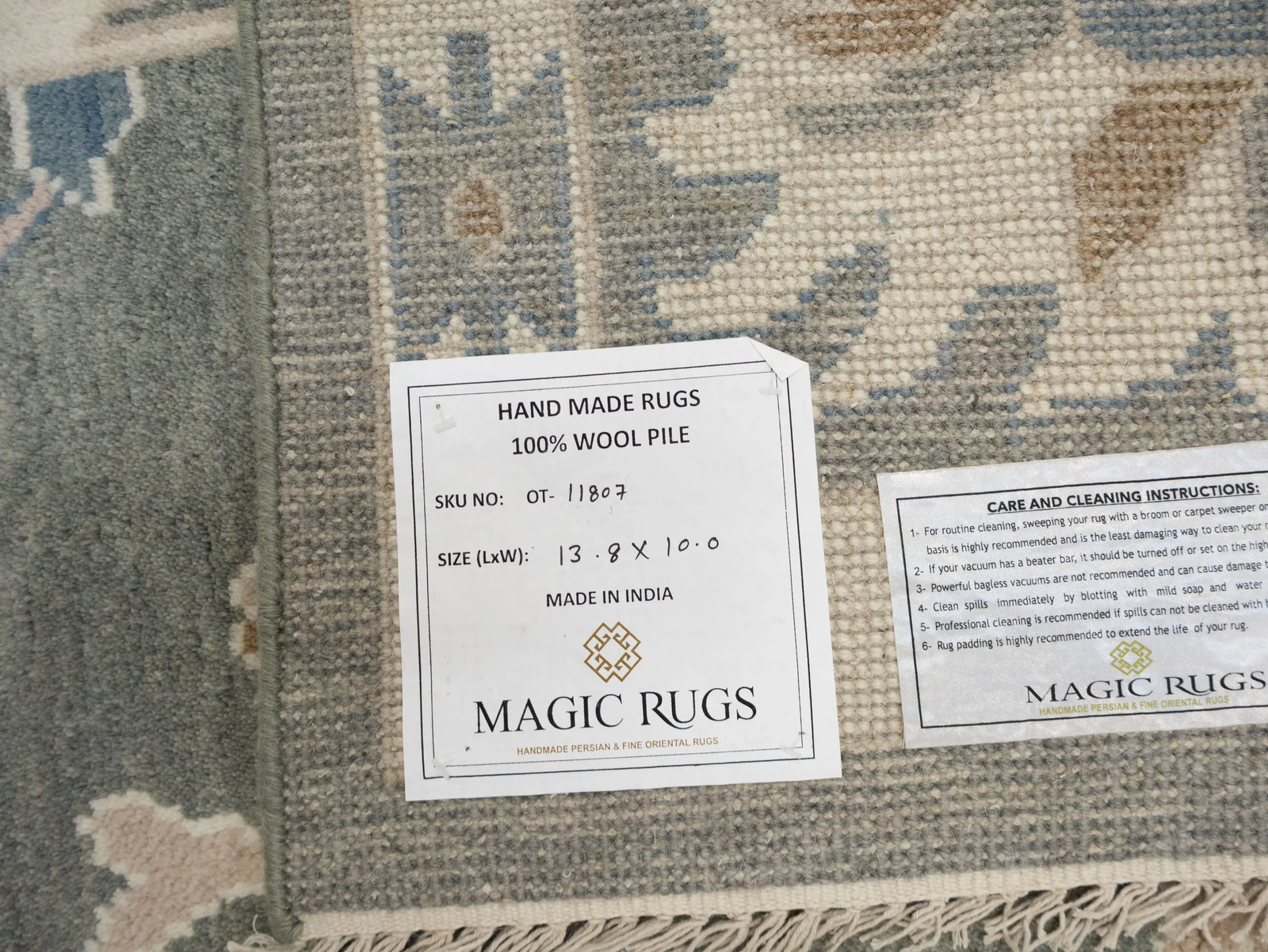 Extra Large Living Room Floral Osh Chobi Oriental Rug Colorfast Carpet 10X14 ft