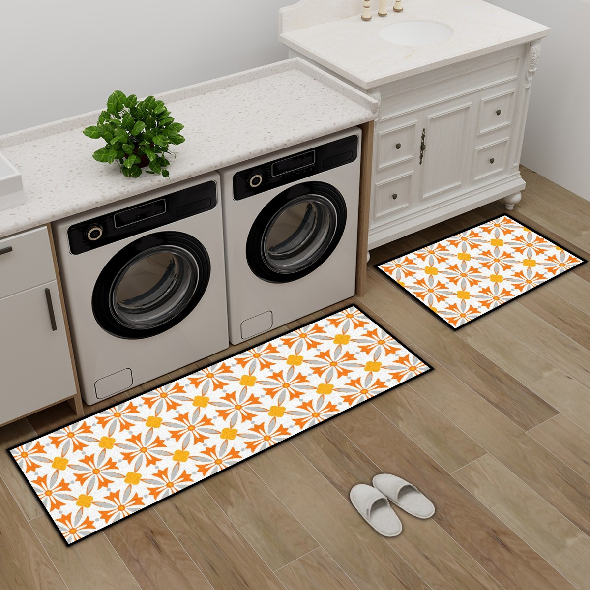 Kitchen Floor Mat Non Slip Washable Heat Resistant Anti-Fatigue