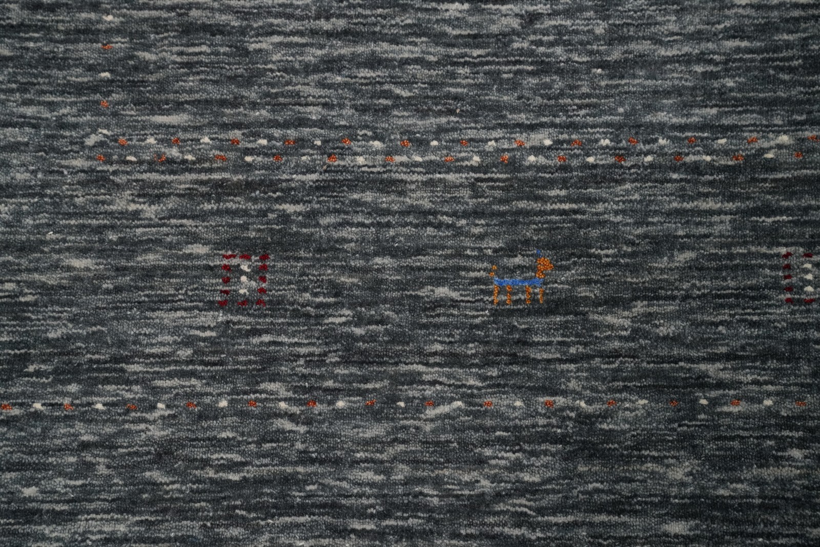 Tribal Gabbeh Handmade Living Room Area Rug 8×10 Gray Wool Oriental Carpet