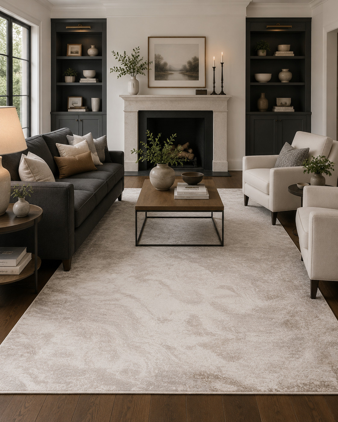 2ft6″ x 8ft Rug Genive Soft Waves Indoor Area Rug