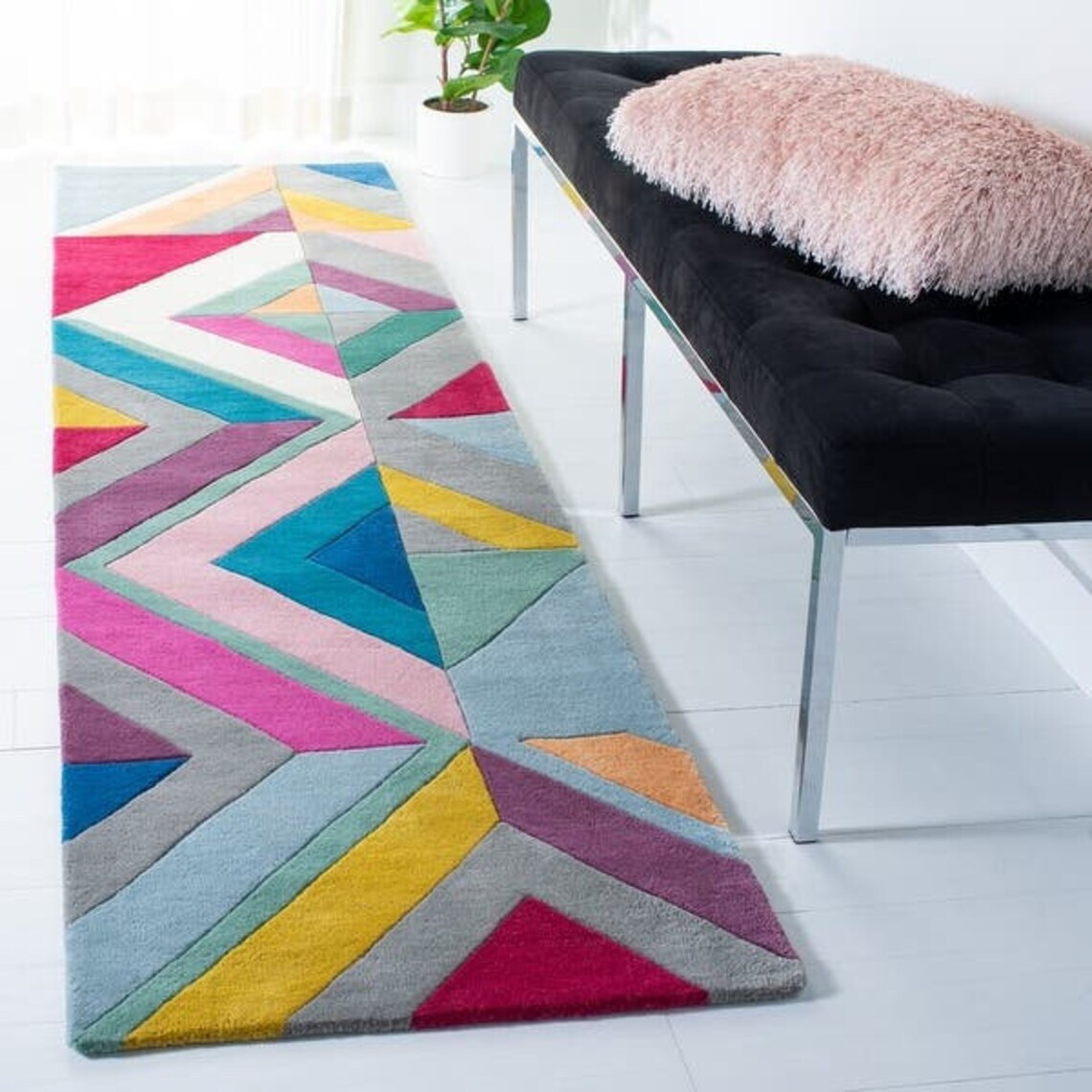 Melting rug Handmade tufted rug wool rug area rug hand tufted rug tufted rugs