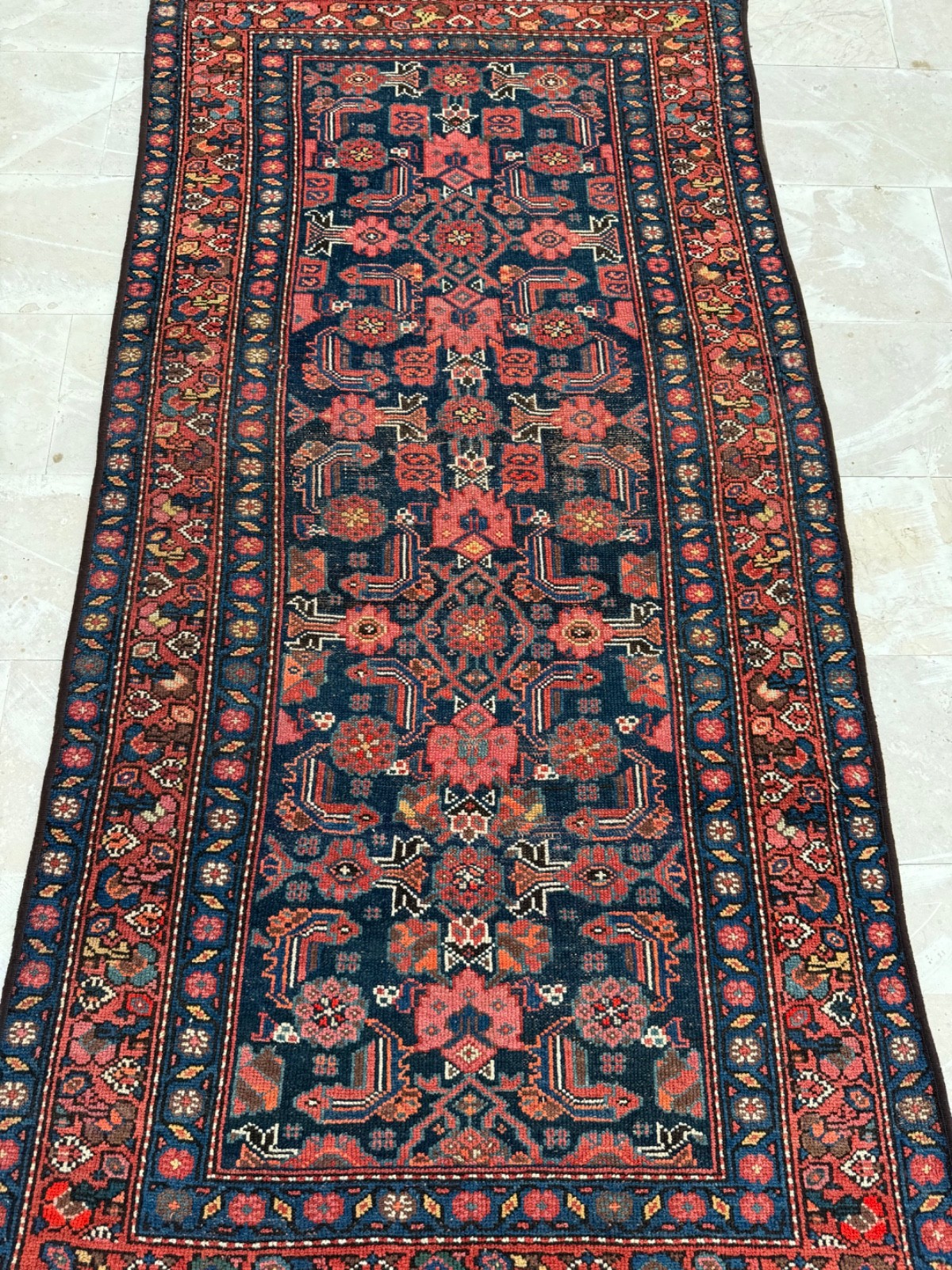 Antique Hand Knotted Oriental Wool Rug Carpet Floor Area Floor Covering