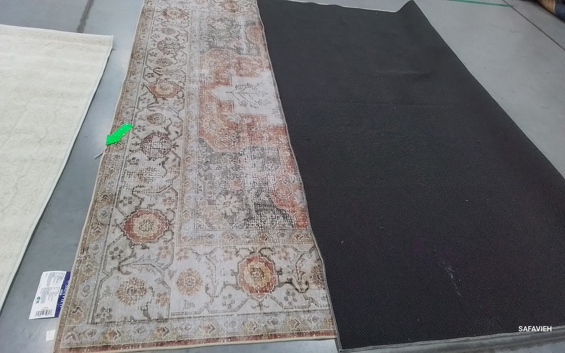 LIGHT GREY / RUST 9′-0″ x 12′-0″ Damaged Rug, Reduced Price 1172806536 TSN105F-9