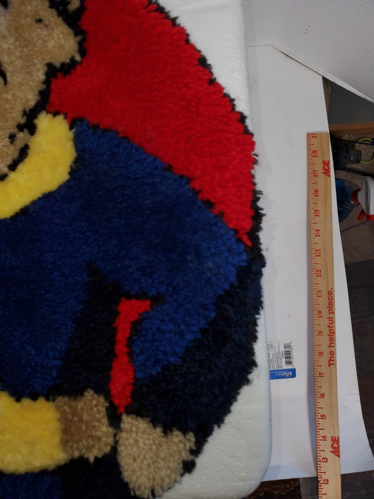 Fallout Pip Boy Tufted Rug. Preowned See Description.