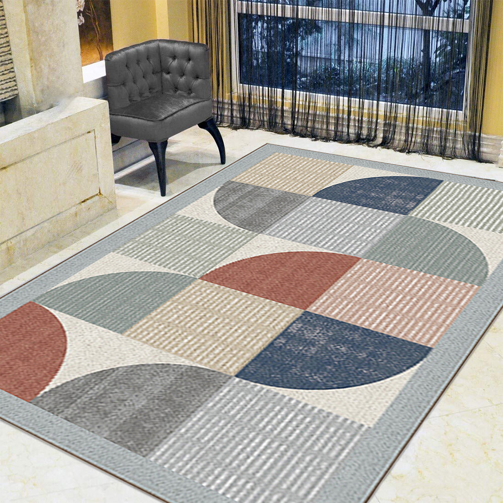 Modern Contemporary Nonslip Area Rugs Soft Velvet Room Carpet Floor Mat Runner