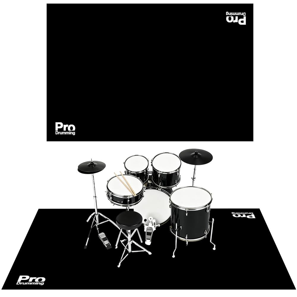 Non-Slip Drum Rug Mat 4x6ft – Noise Reduction Carpet for Electric & Jazz Drums