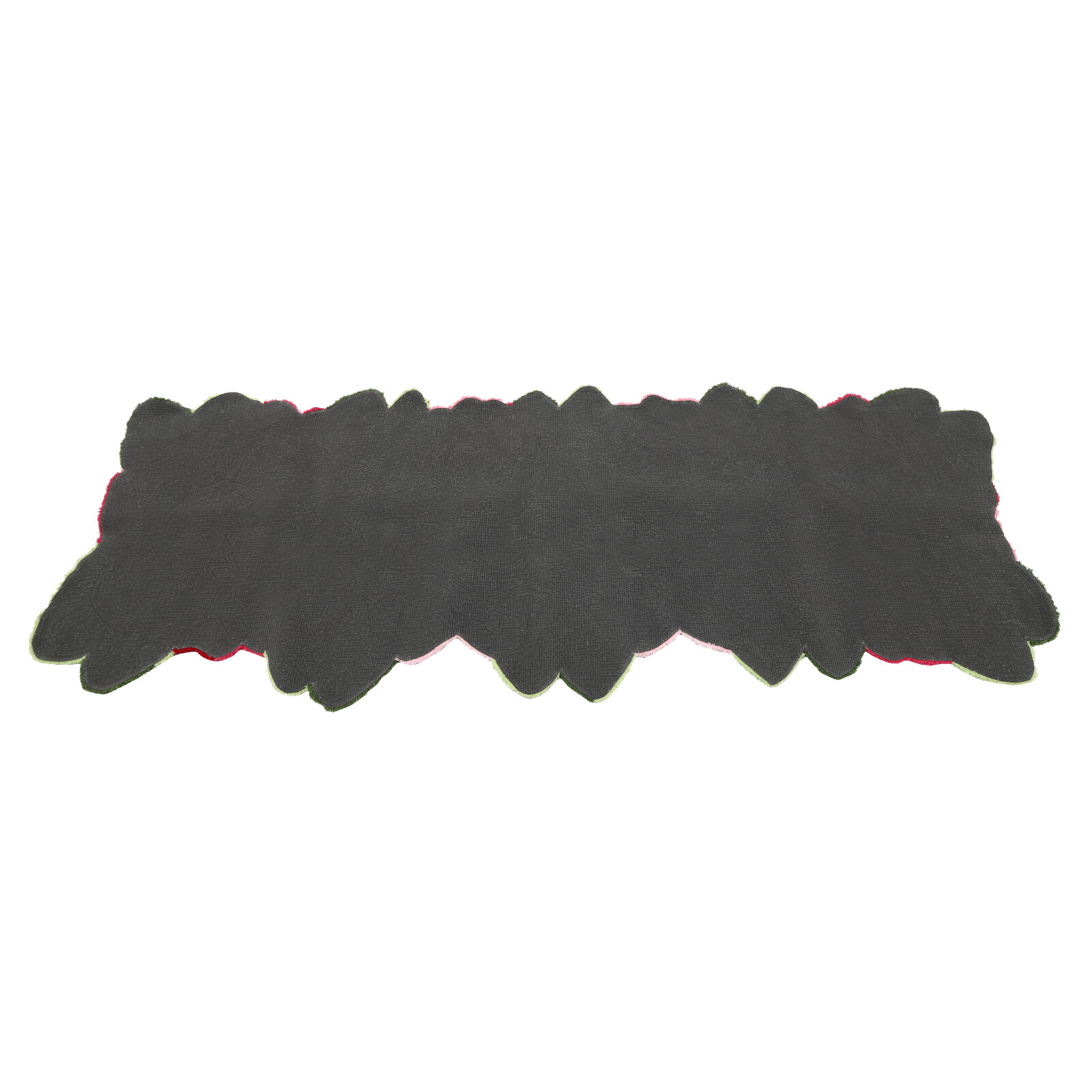 4 Roses Polyester and Tpr Flower Rug Mat – Pink and Green-Unique Style Mat USA