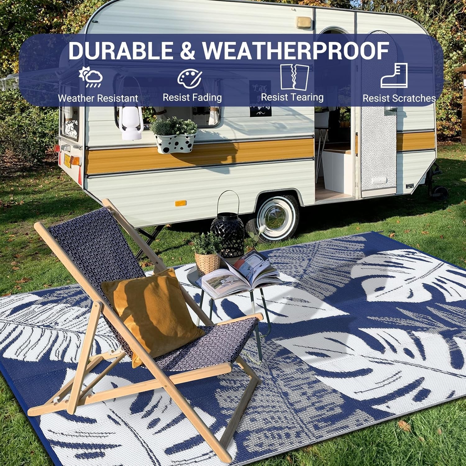 Outdoor Rug 8×10 9×12 9×18 Plastic Straw Rug Patio Rug RV Camping Mat Waterproof