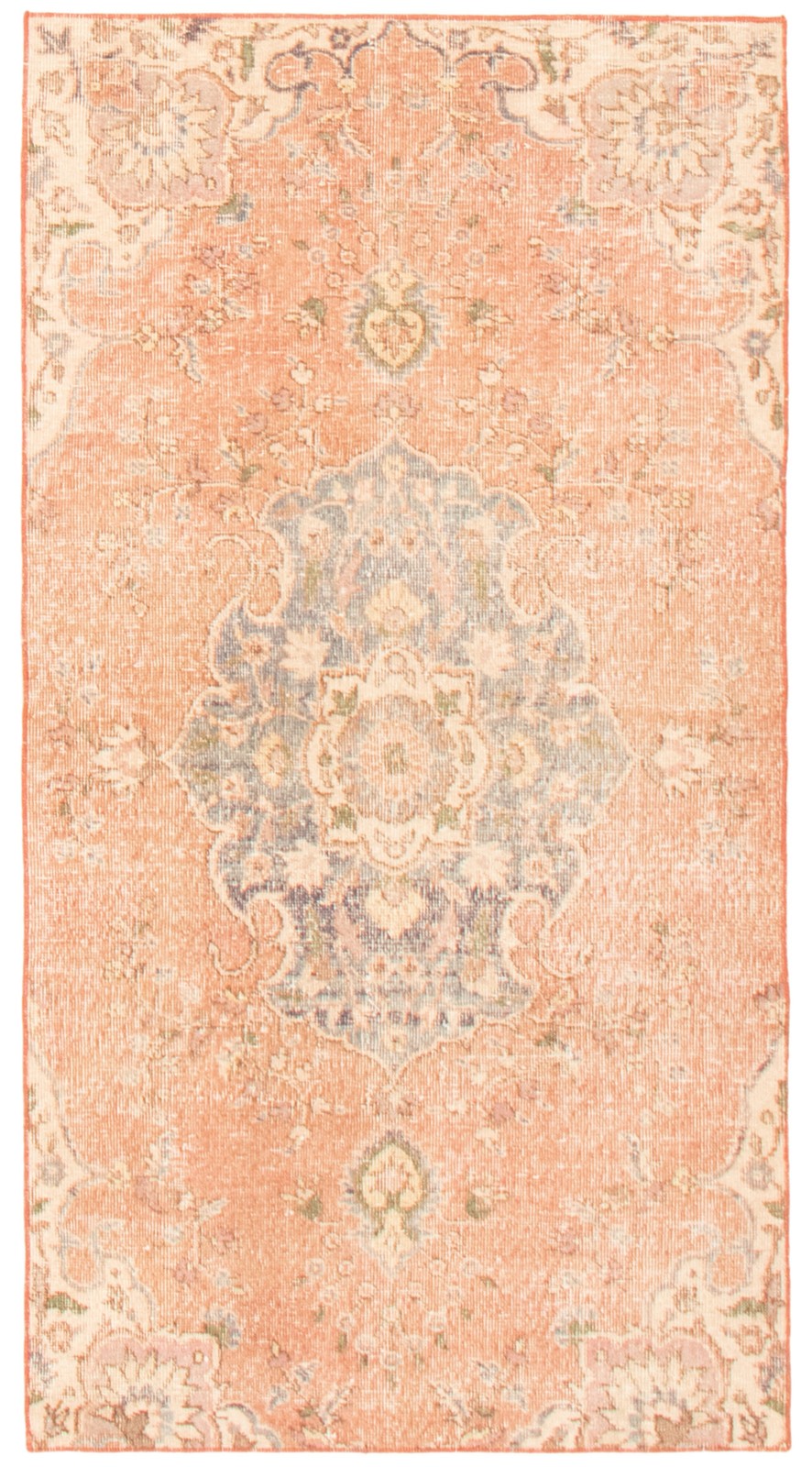 Traditional Vintage Hand-Knotted Area Rug 3’4″ x 6’2″ Oriental Wool Carpet