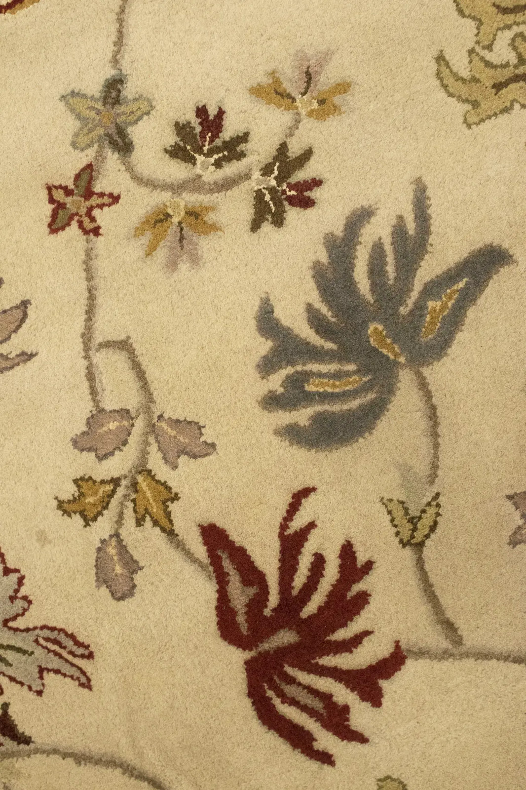 Hand-Tufted Floral Modern Wool Rug Plush Oriental Living Room Carpet 8X11 ft