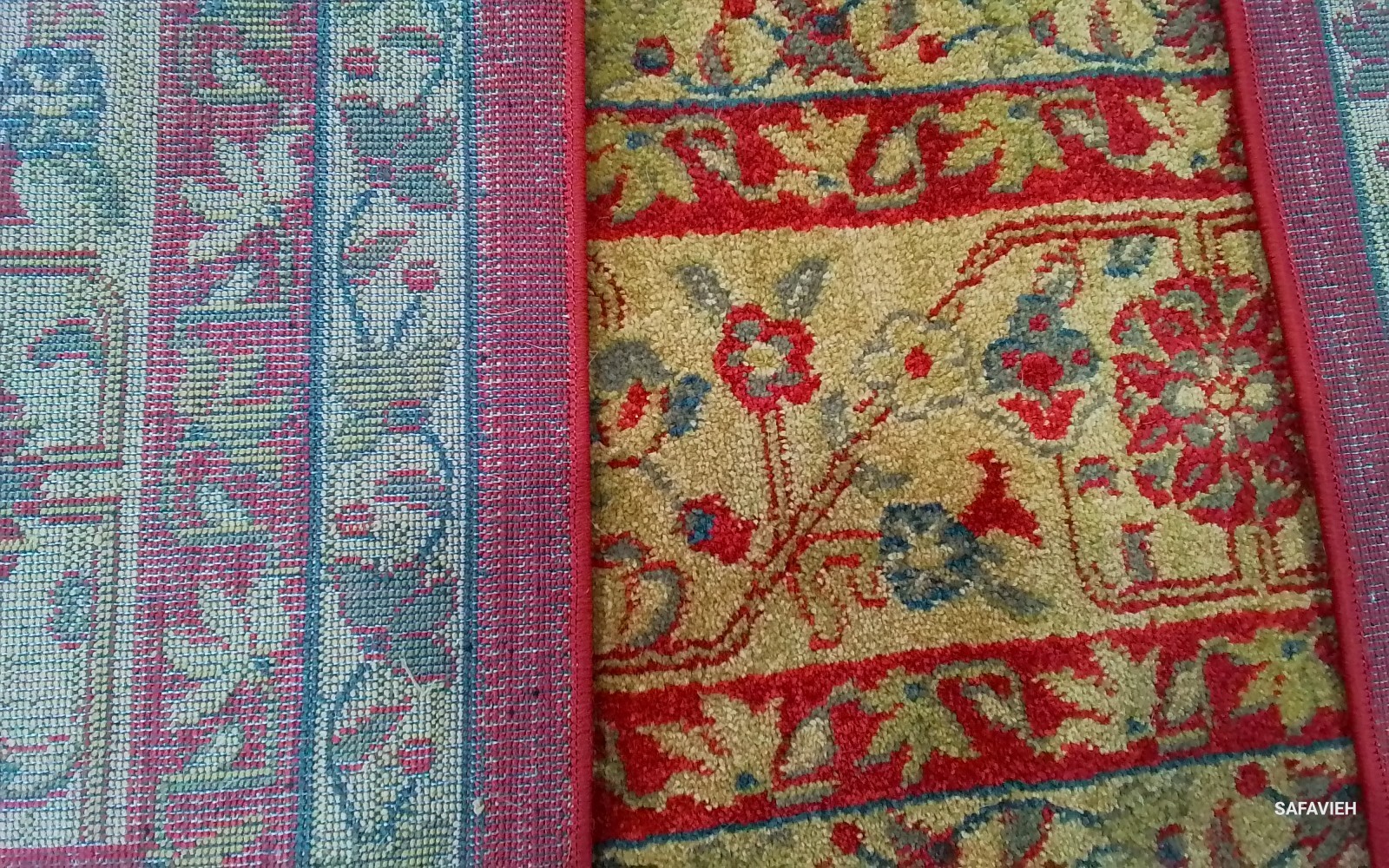 RED / NATURAL 6′-7″ x 9′-2″ Flaw in Rug, Reduced Price 1172784650 MAH697A-6