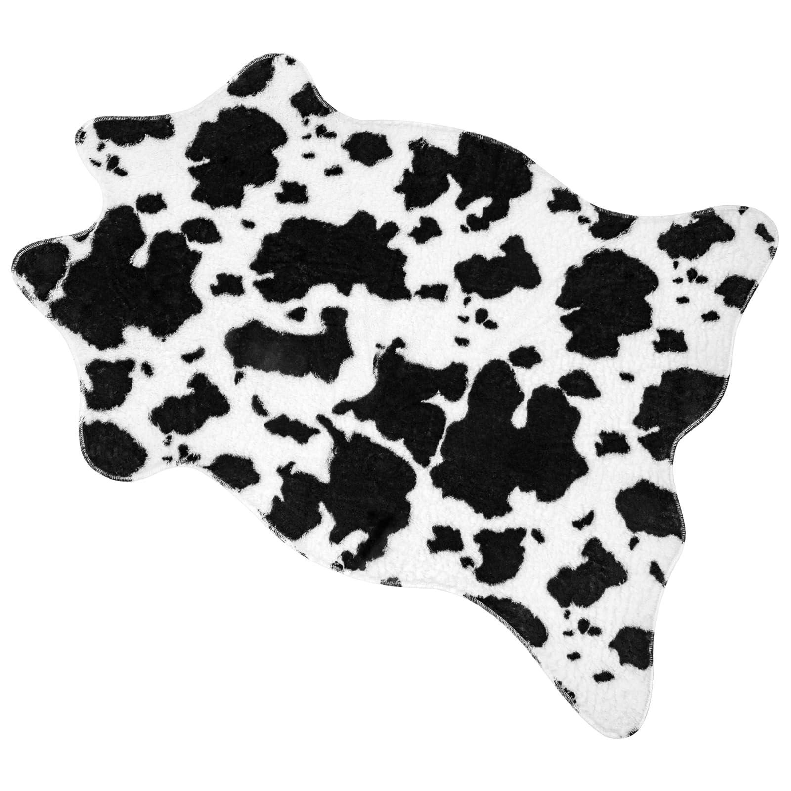 Faux Cowhide Rug, 3.6 x 2.4 ft 43.3 x 29.5 in, Cow Print, Western Decor