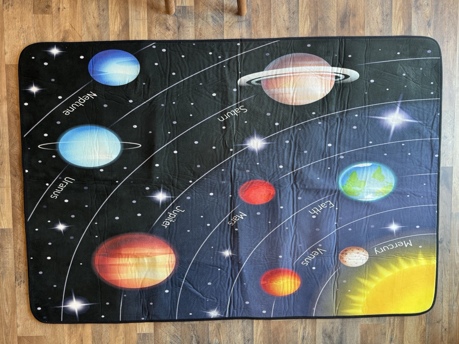 Kids Solar System Educational Area Rug Planets Space Classroom Playroom