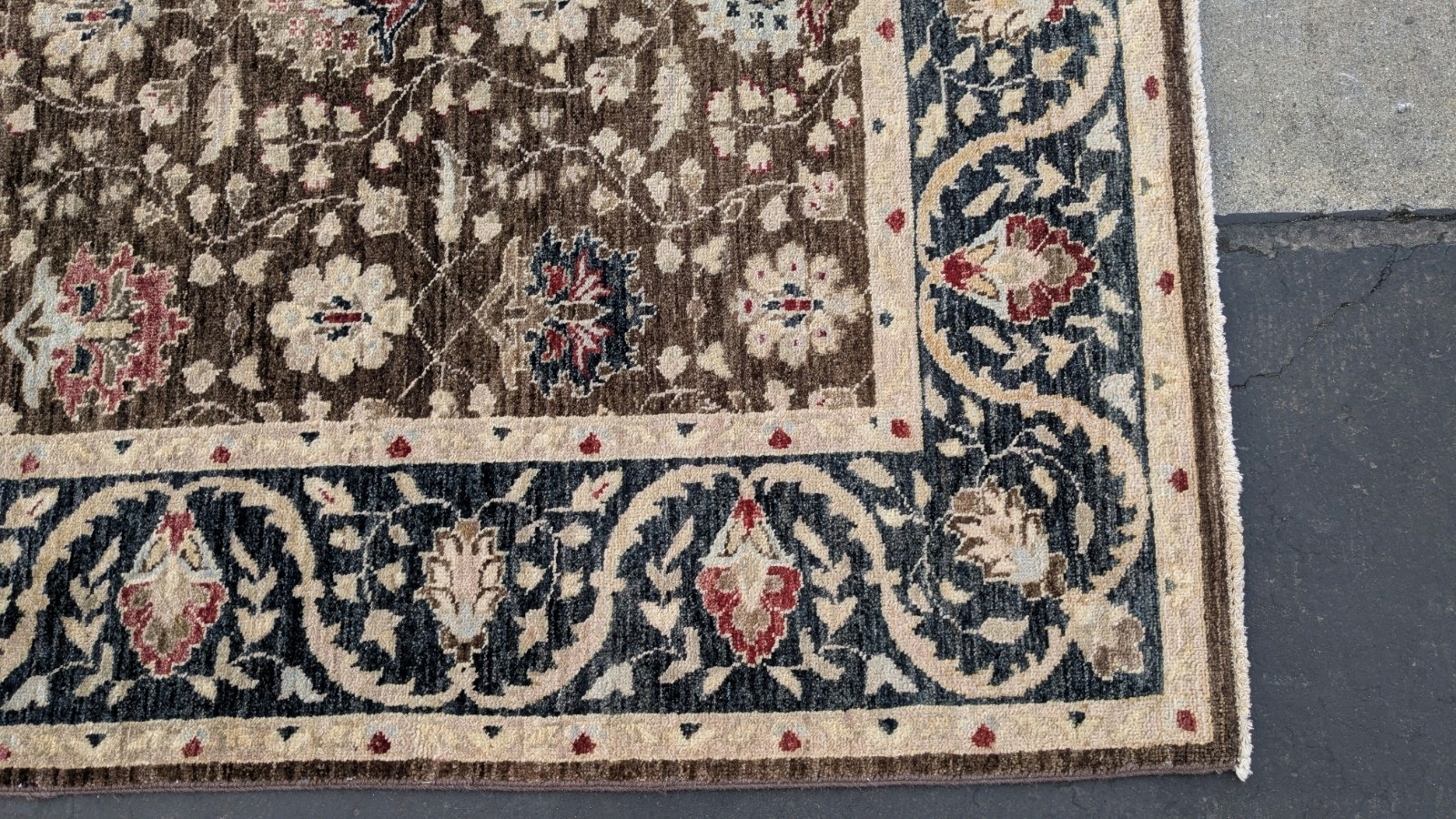 8’2″x10’2″ Pakistani Peshawar Chobi Rug carpet Handmade Veg Dye 100% Wool 8×10