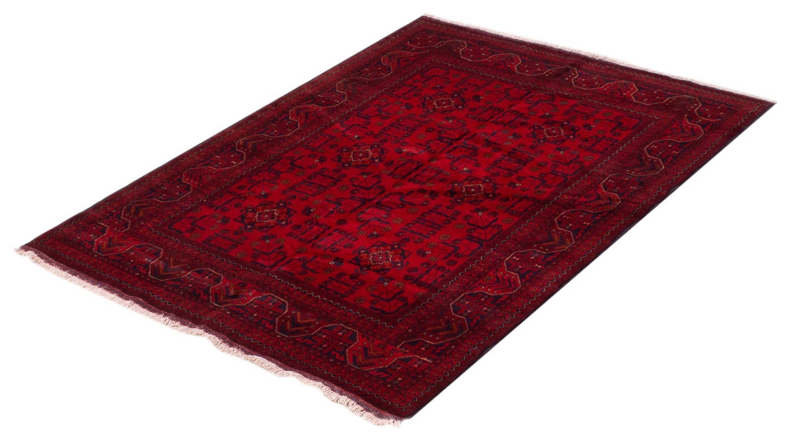 Hand Knotted Area Rug 5’1″ x 6’7″ Traditional Oriental Wool Carpet