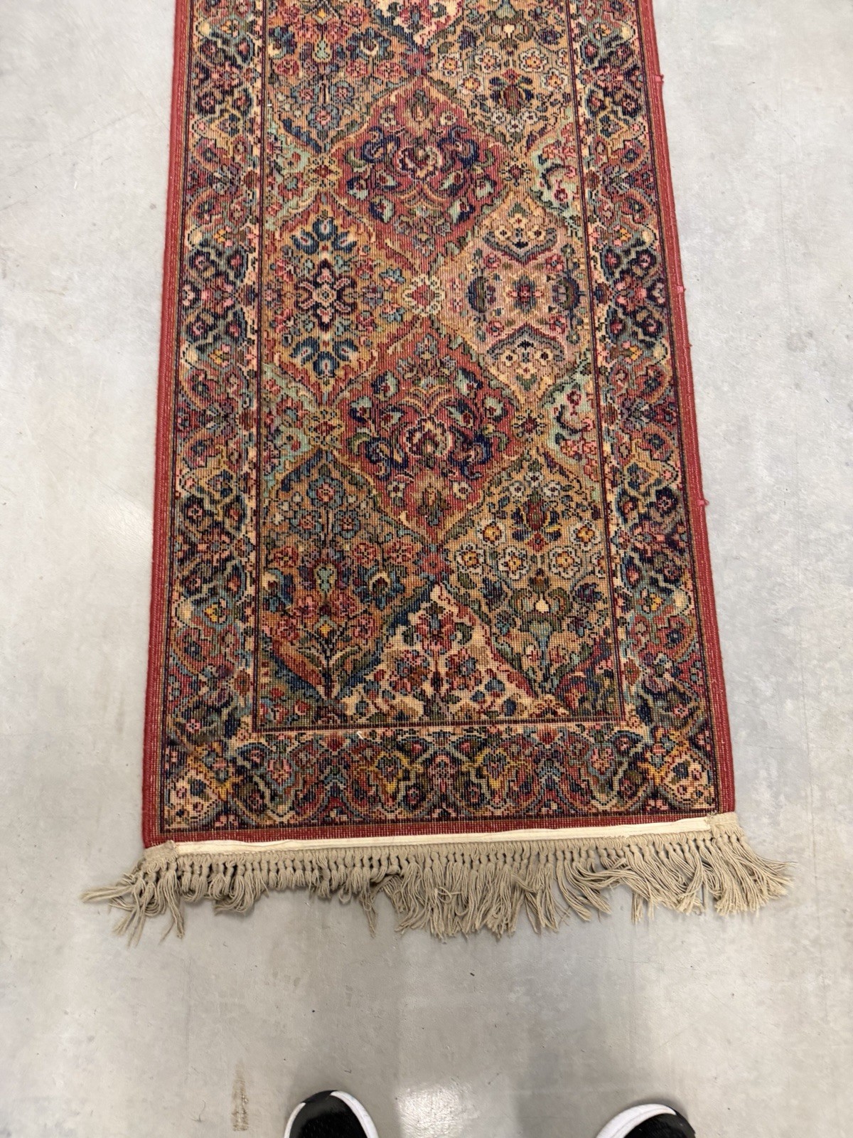Vintage Karastan 717 100% Wool Rug Multicolor Panel Kirman 2.6×12 Runner