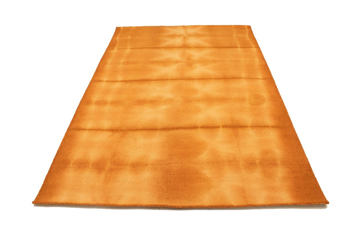 Orange Hand-Tufted Tie-Dye Abstract Rug Modern Room Decor Carpet 5×8 ft