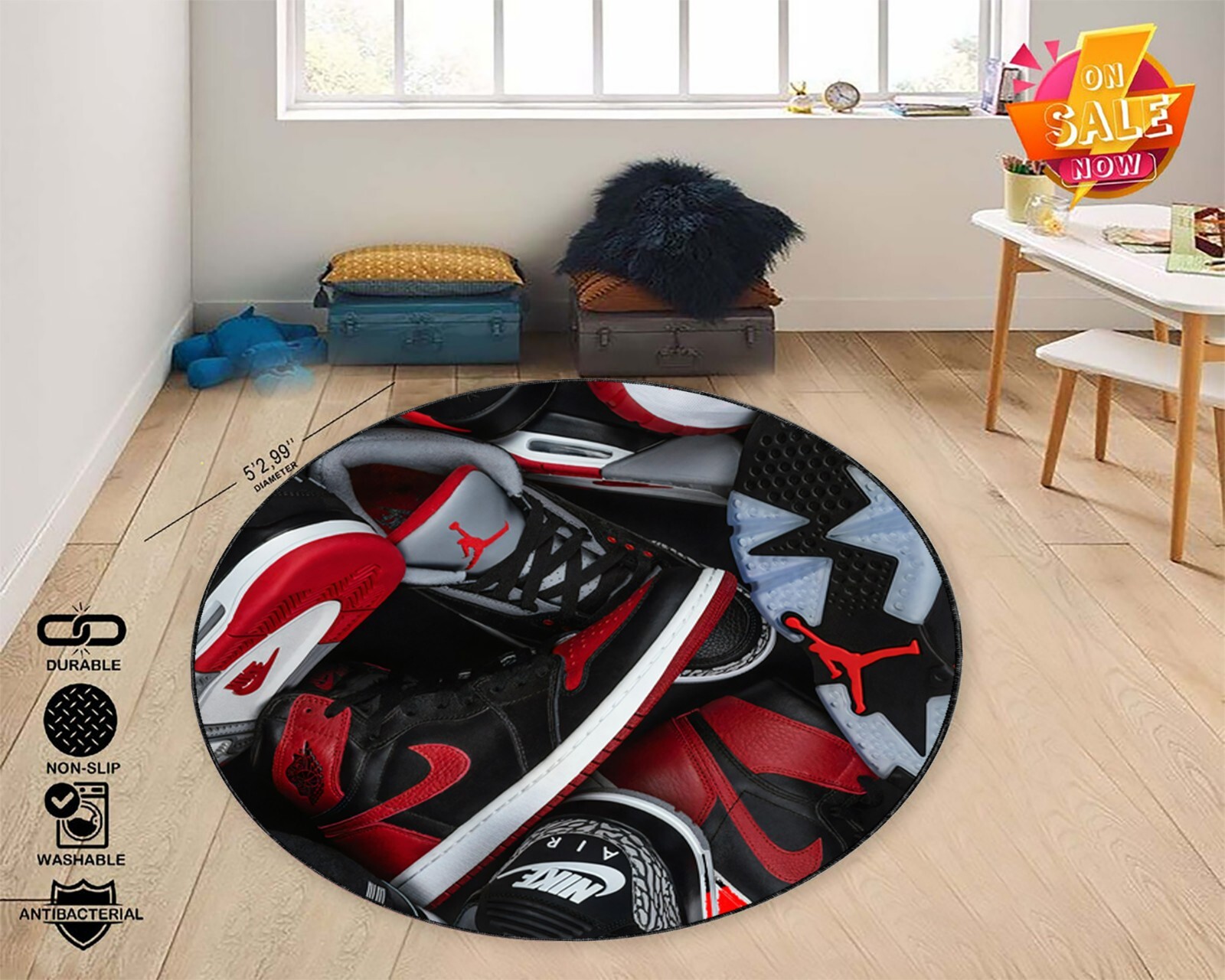 Sneaker Rug, Shoes Carpet, Hypebeast Decor, Boys Room Mat, Gamer Gift
