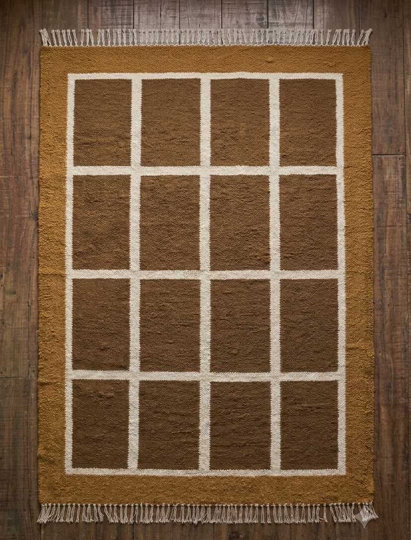 Swedish Flat Weave Rug Vintage Scandinavian Kilim Rug 5×8 Ft Home Décor