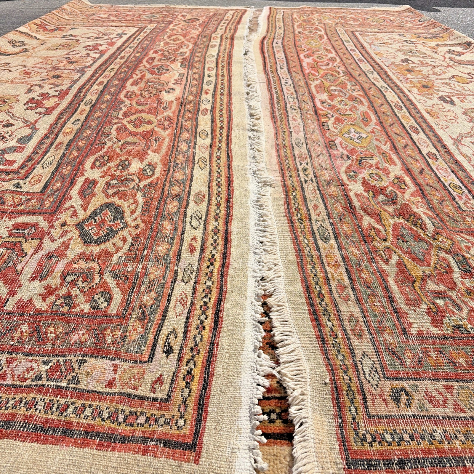 Auth: Mid 19th C Antique Sultanabbad Rare Mystical Art Beauty Sage 10×14
