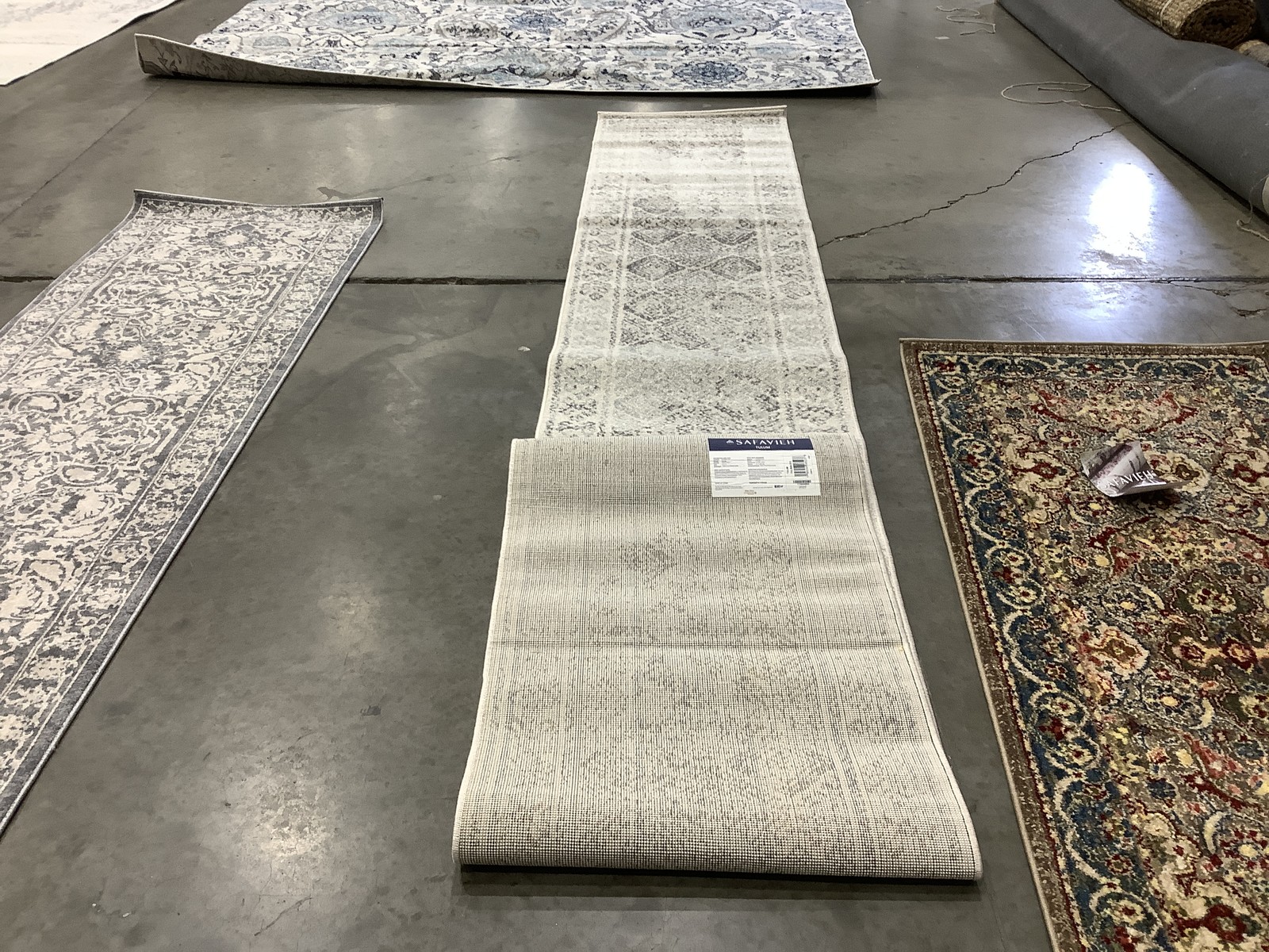 IVORY / GREY 2′-0″ x 13′-0″ Flaw in Rug, Reduced Price 1172683058 TUL264A-213